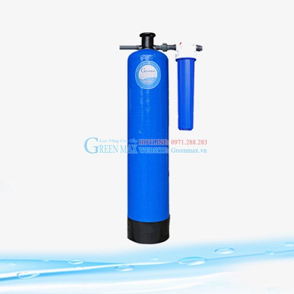 Hệ thống lọc Canxi GREEMAX GR01M (1 cột composite-  Van tay - 1500l/h)