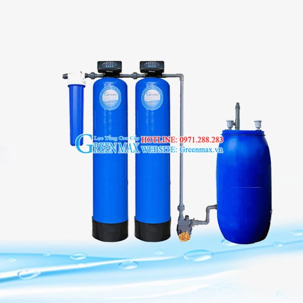 Hệ thống lọc nước giếng khoan GREENMAX - GS02 (2 cột composite - Tự động xả cặn bẩn)