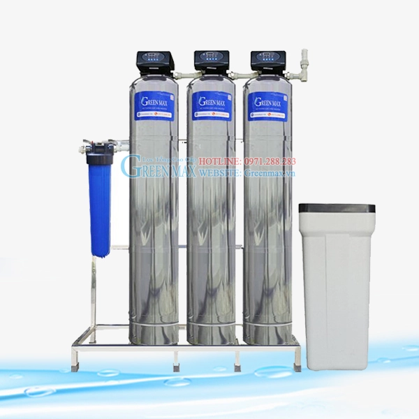 Hệ thống lọc nước tổng cao cấp GREEMAX GRS300I (3 cột inox 304 - 1500l/h)